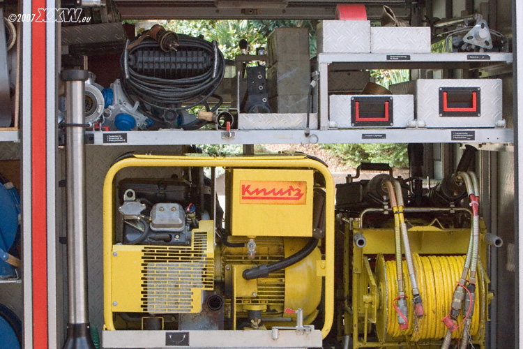 generator im feurwehrfahrzeug