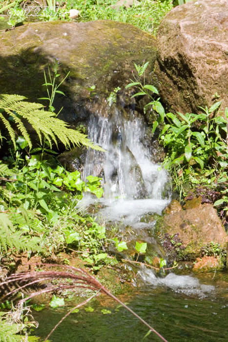 viele kleine wasserfälle