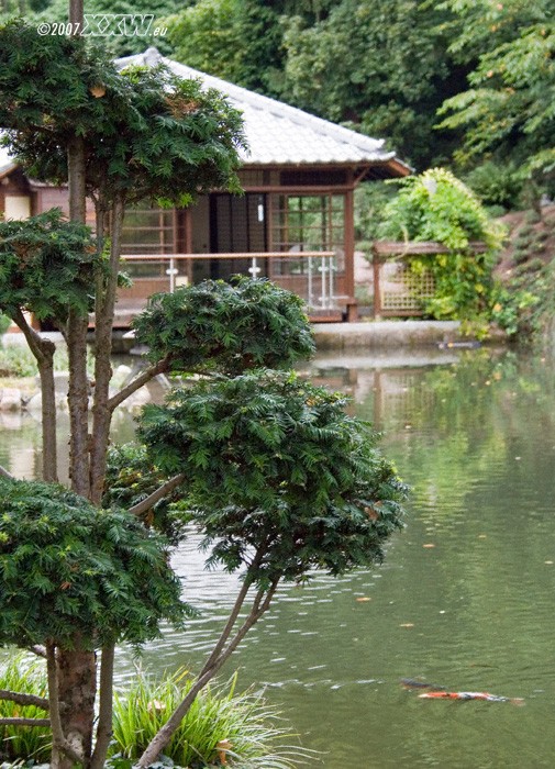 blick auf den pavillon