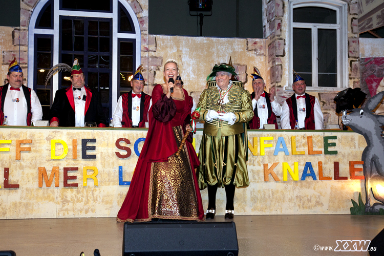 begrüßung durch die prinzessin