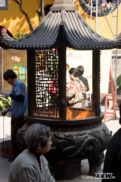 im buddhistischen tempel