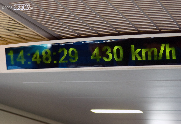 39 kilometer in sieben minuten