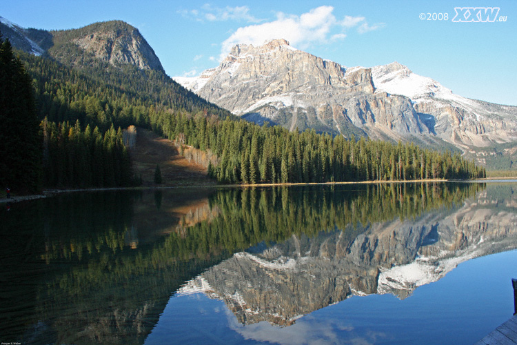 bergsee, am icefields parkway