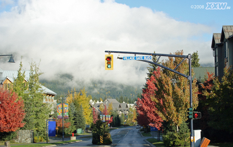 indian summer in whistler, der olympiastadt