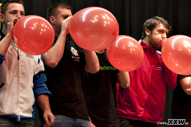 die kvk lunge beim luftballonwettbewerb