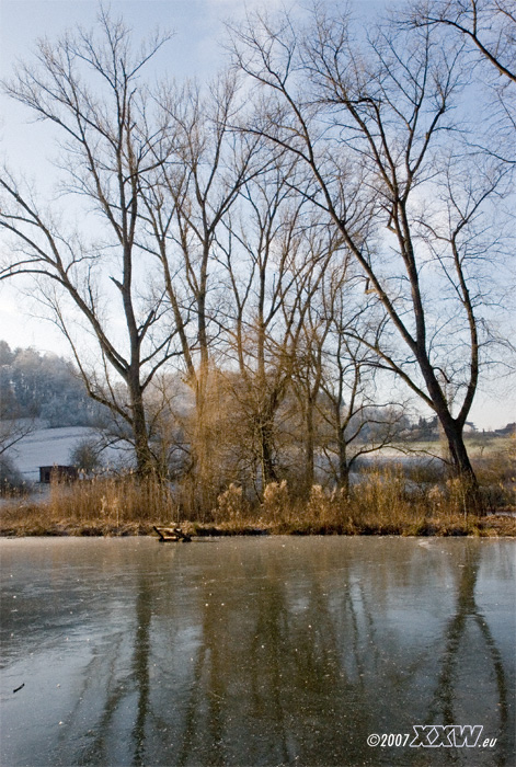 eis auf dem see