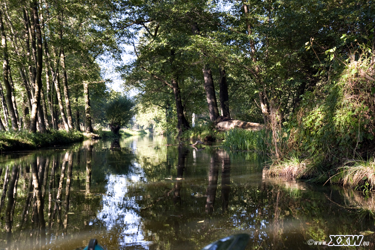 mit dem paddelboot unterwegs