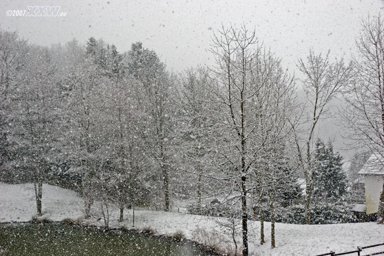 wintereinbruch an ostersonntag