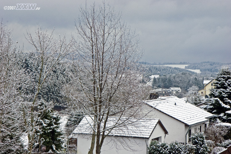 verschneite landschaft