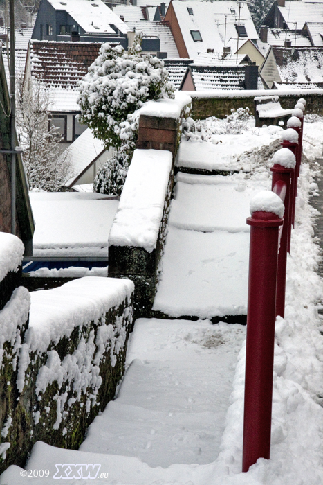 schnee auch in der stadt