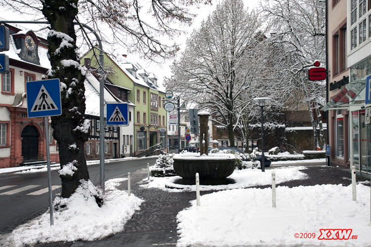 schnee auch in der stadt
