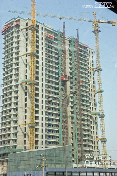 Überall in peking wird gebaut