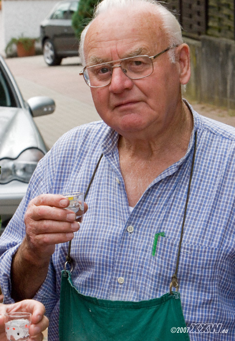 heinz helft beim kerwestrauß